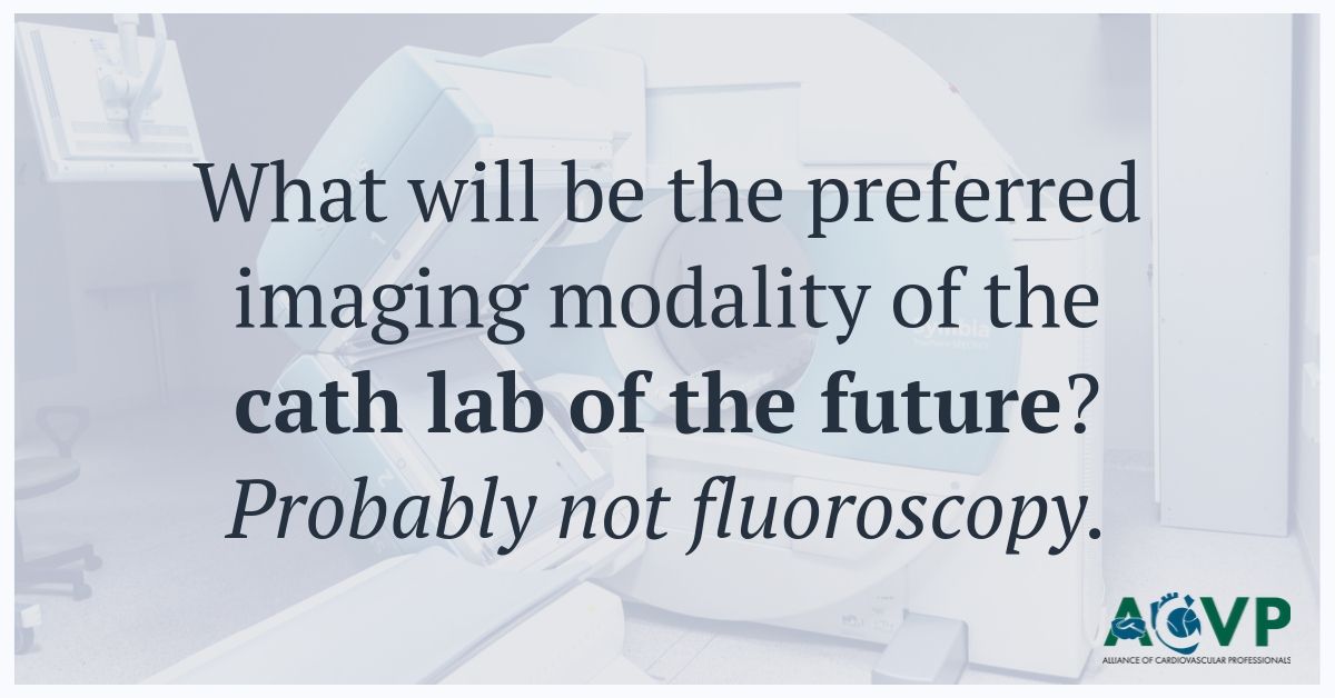 What will be the preferred imaging modality of the cath lab of the future?